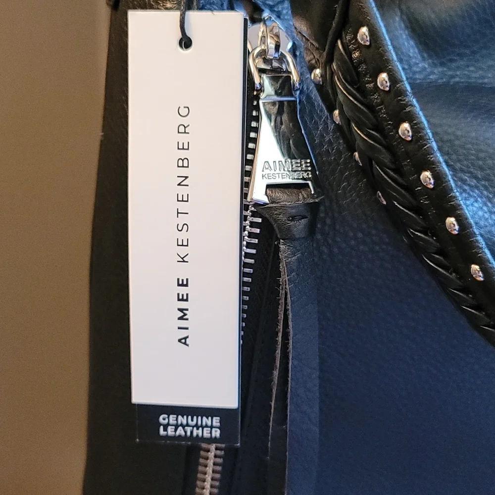 AIMEE KESTENBERG Zip Me Up Black Convertible Hobo Bag - Picture 9 of 11